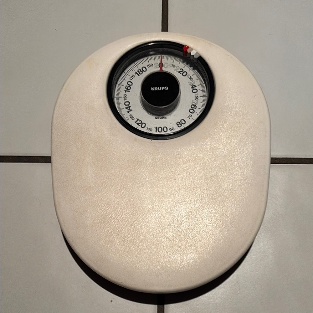 Krups Cream Analog Bathroom Scale